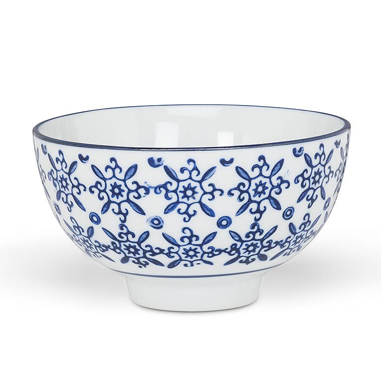 Abbott - Venta al por mayor Tazón - Cuenco de arroz azul/blanco-6Asst-4"D-14695