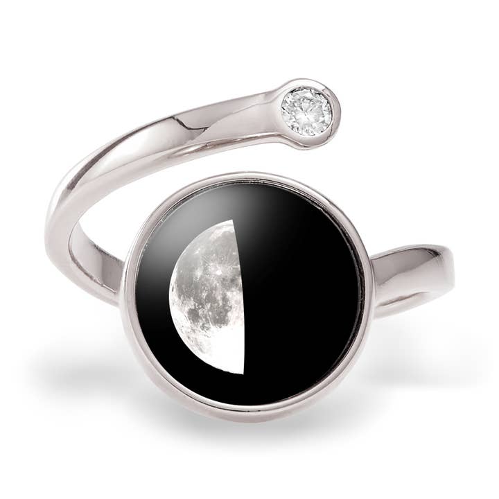 Kosmische Spiraalring (4D) van Moonglow Jewelry voor wholesale door Moonlight by Moonglow Jewelry