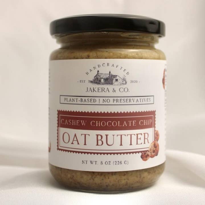 Cashew Chocolate Chip Oat Butter for wholesale by Jakera & Co.