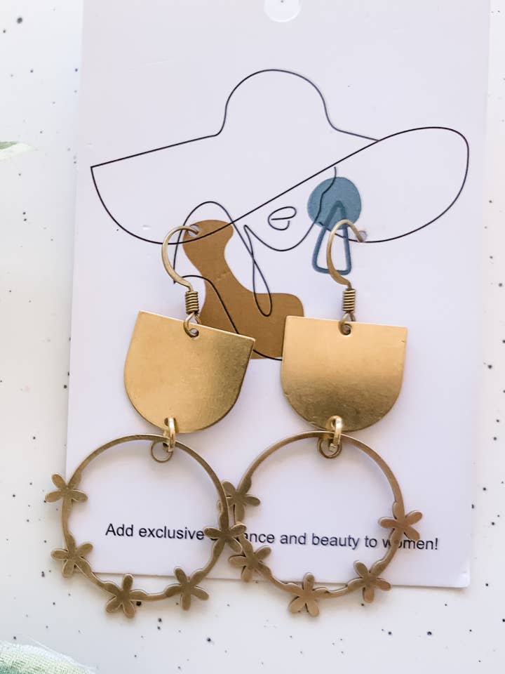 Floral Wreath Earring for wholesale by Adri’s