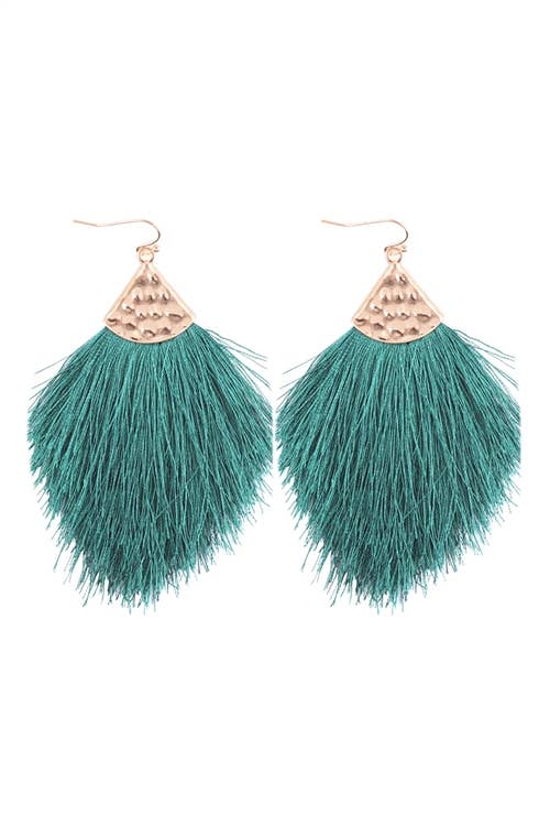 MYS Wholesale Inc - Wholesale Tassel Earrings - Tassel With Hammer Metal Hook Drop Earrings29