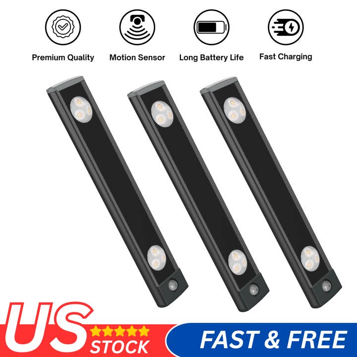 LEPOTEC INC - Wholesale Flashlight - Wireless Under Cabinet Motion Sensor Light Super Bright 1