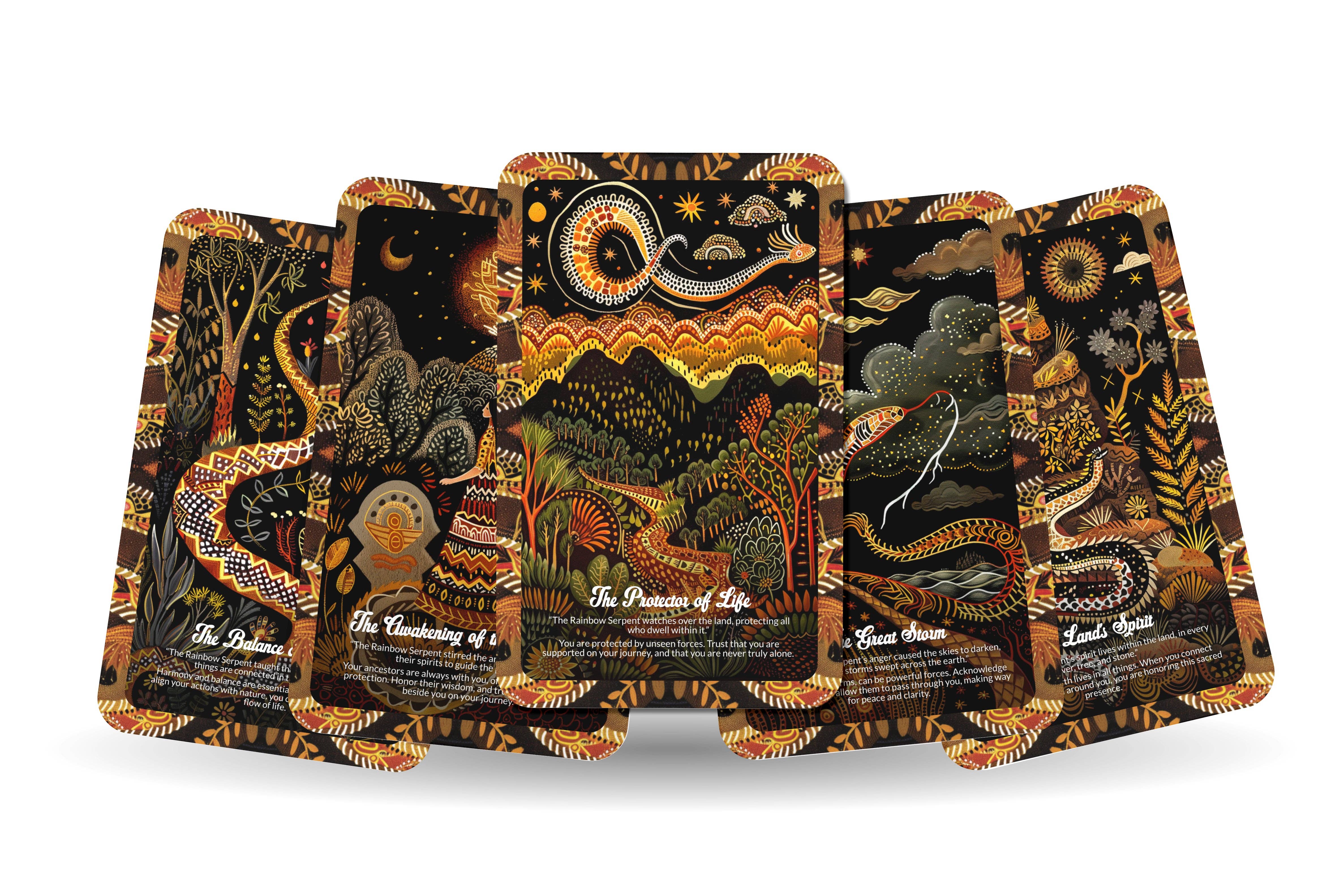 Ibiza Tarot USA - Wholesale Tarot Cards - The Rainbow Serpent - 22 Oracle Cards - Awaken Creation and Sacred Ancestral Energy6