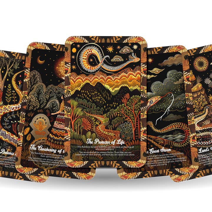 Ibiza Tarot USA - Wholesale Tarot Cards - The Rainbow Serpent - 22 Oracle Cards - Awaken Creation and Sacred Ancestral Energy6