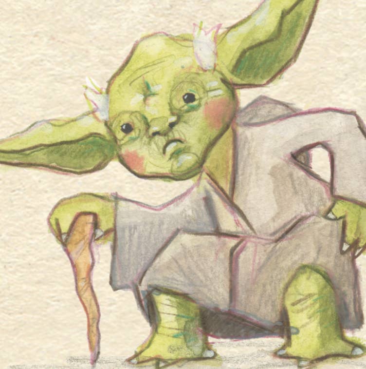 The Grey Earl - Venta al por mayor Tarjetas de felicitación - Antigua y sabia - Yoda - Tarjeta de Star Wars1