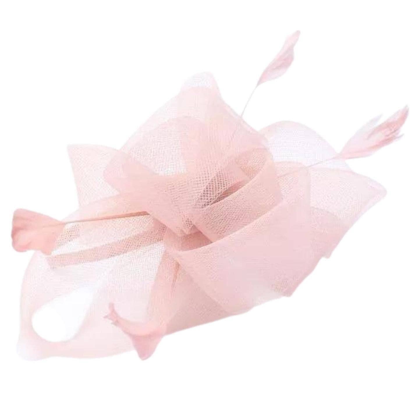 Topkids Accessories - Wholesale Fascinator Hat - Women's - Looped Net & Feather Fascinator Headband Hair Band Fascinators Fascinator Hats2