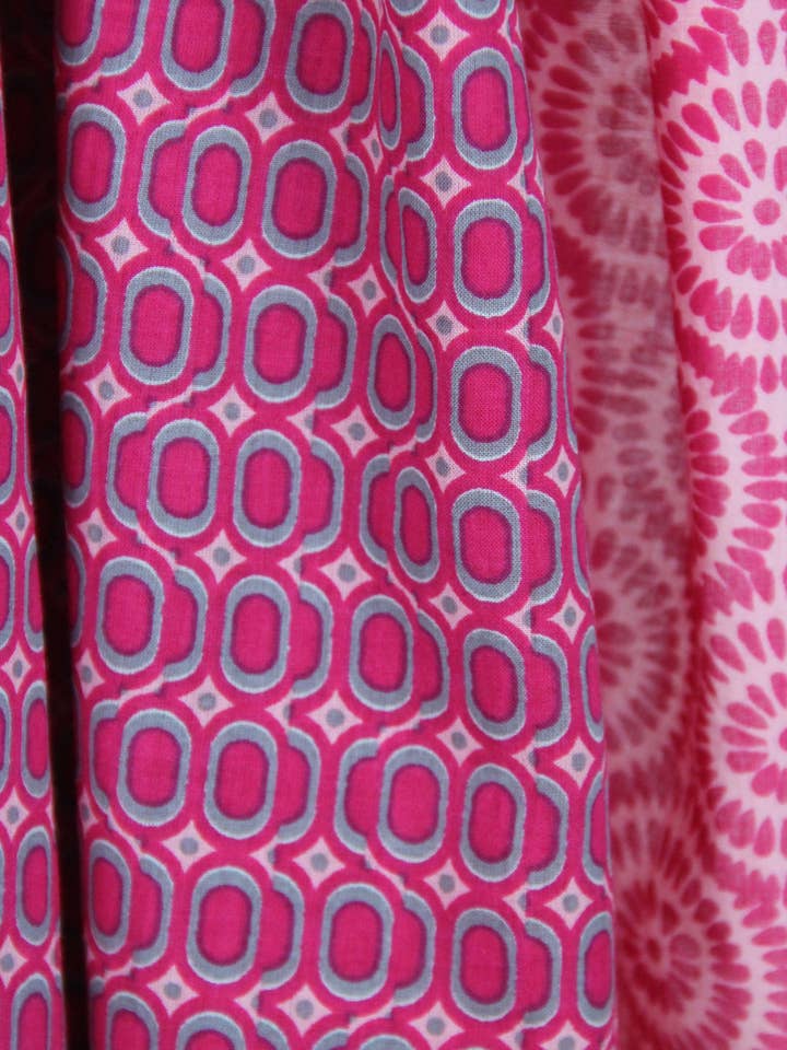 Sciarpa Cotone Bio Peonia Fucsia per la vendita all'ingrosso da parte di Les Belles Vagabondes