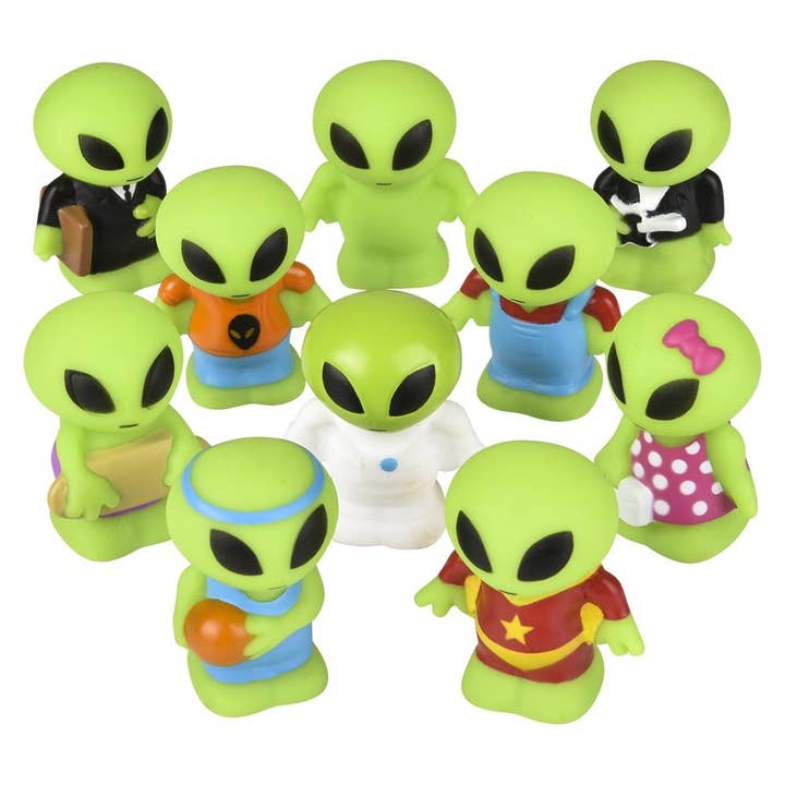 La Luna Bella - Toys – wholesale Klassisk leksak - Barn – 2.25" RUBBER ALIEN ASSORTMENT LLB barnleksaker
