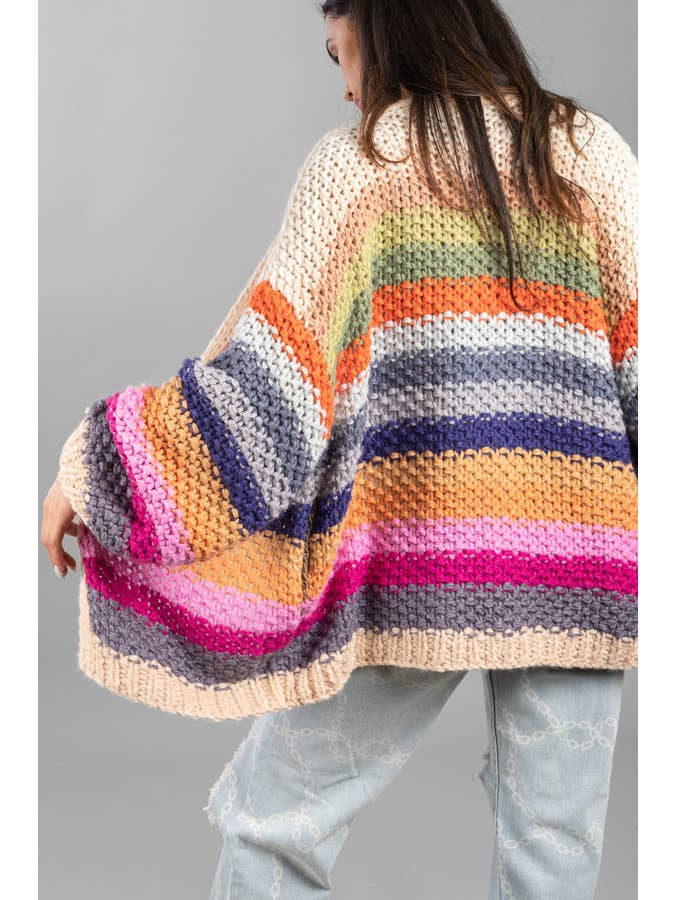 SAACHI - Wholesale Cardigan - Women's - Rainbow Knitted Cardigan40