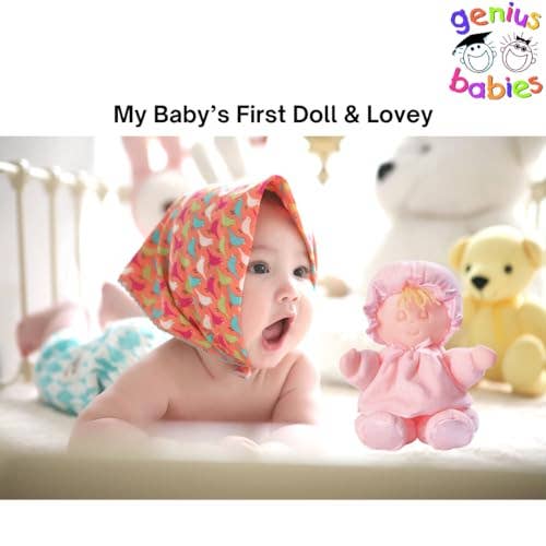 Genius Babies - Wholesale Doll - Kids - Genius Baby Toys Classic So-Soft Baby Girl Doll Lovey, 11", Pink