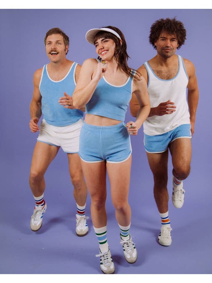 Hammies - Wholesale Hemd - Heren - Heren Terry Tank (Blauwe Klaproos/Crème)5