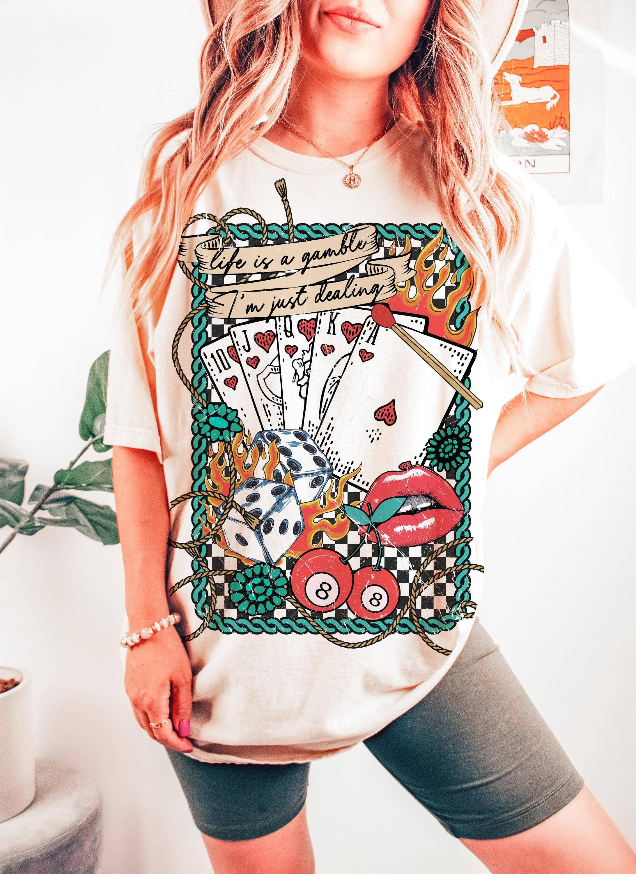 NVC Ecommerce LLC - Vente Tunique – femme - T-shirt La vie est un pari, Cadeaux Far West, Pull rétro cowboy1