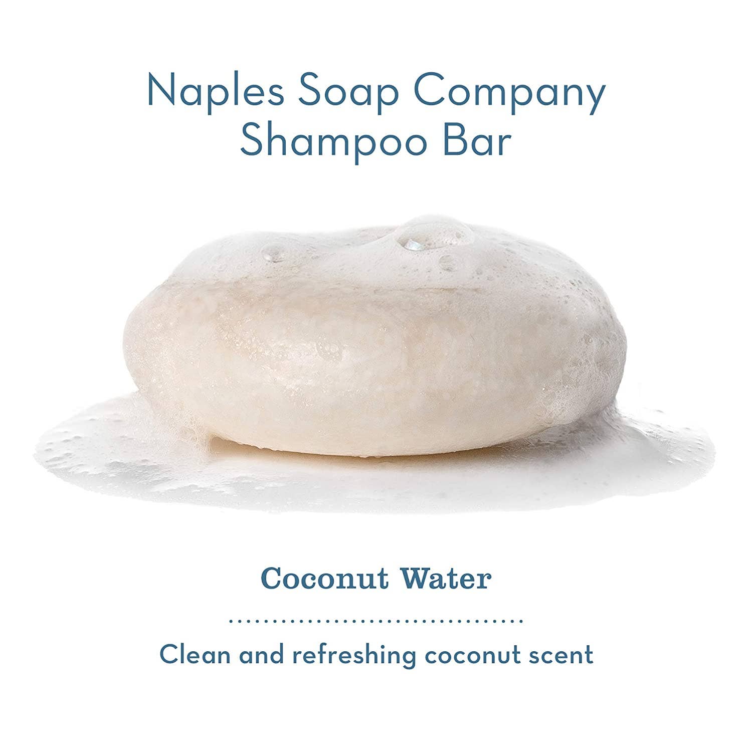 Naples Soap Company | Clean Beauty, Natural Bath & Body - Wholesale Shampoo Puck/Solid Shampoo - Coconut Water Shampoo Bar – Refresh & Restore1