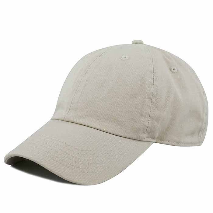 Jasper Trading LLC – Engroshandel Baseballkasket - Unisex – 1404- Newhattan 100% bomuld ensfarvede baseballkasketter- Beige