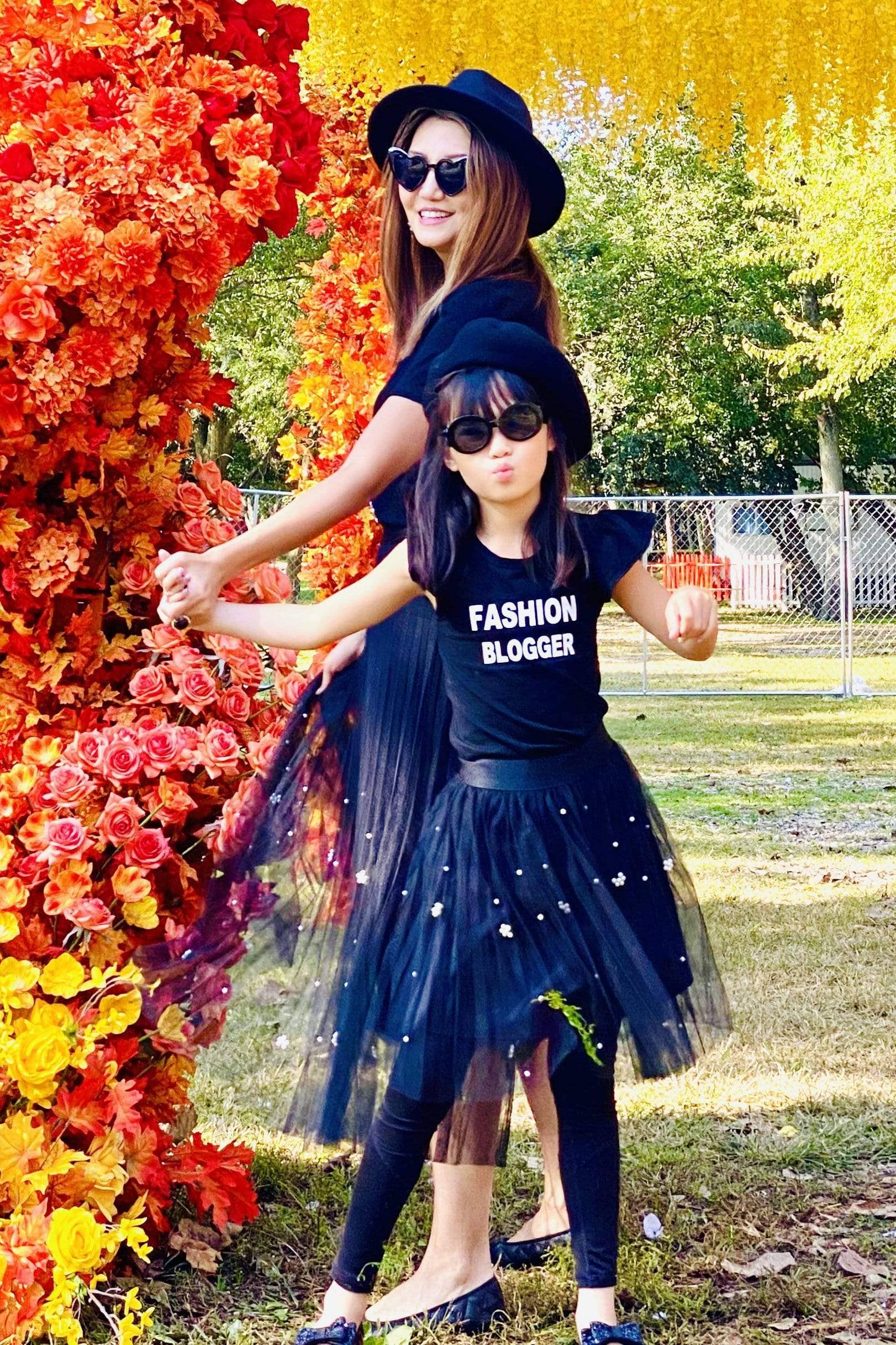 Eva Franco - Wholesale Skirt - Kids - Isla Black Tulle Pleated  Skirt with Pearls  - Girls2