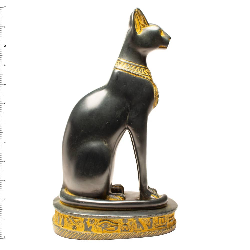 Discoveries, Inc. - Wholesale Decorative Figurine - Bastet Cat Statues - Black & Antique Gold - Egyptian Goddess9