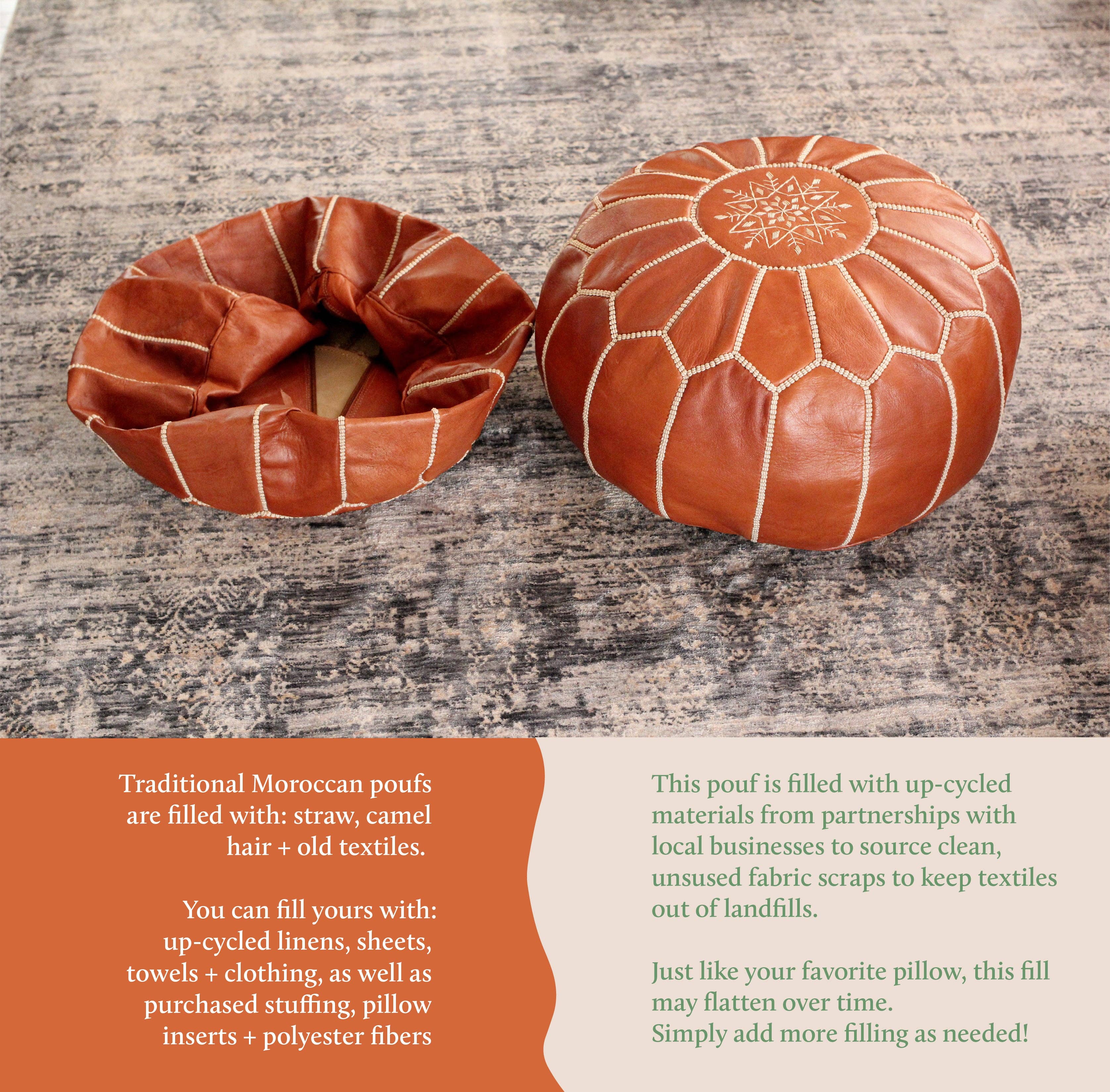 Jubilee Trading Co.  |  Ethical Trade Decor + Accessories - Wholesale Pouf - Jasmine Pouf10