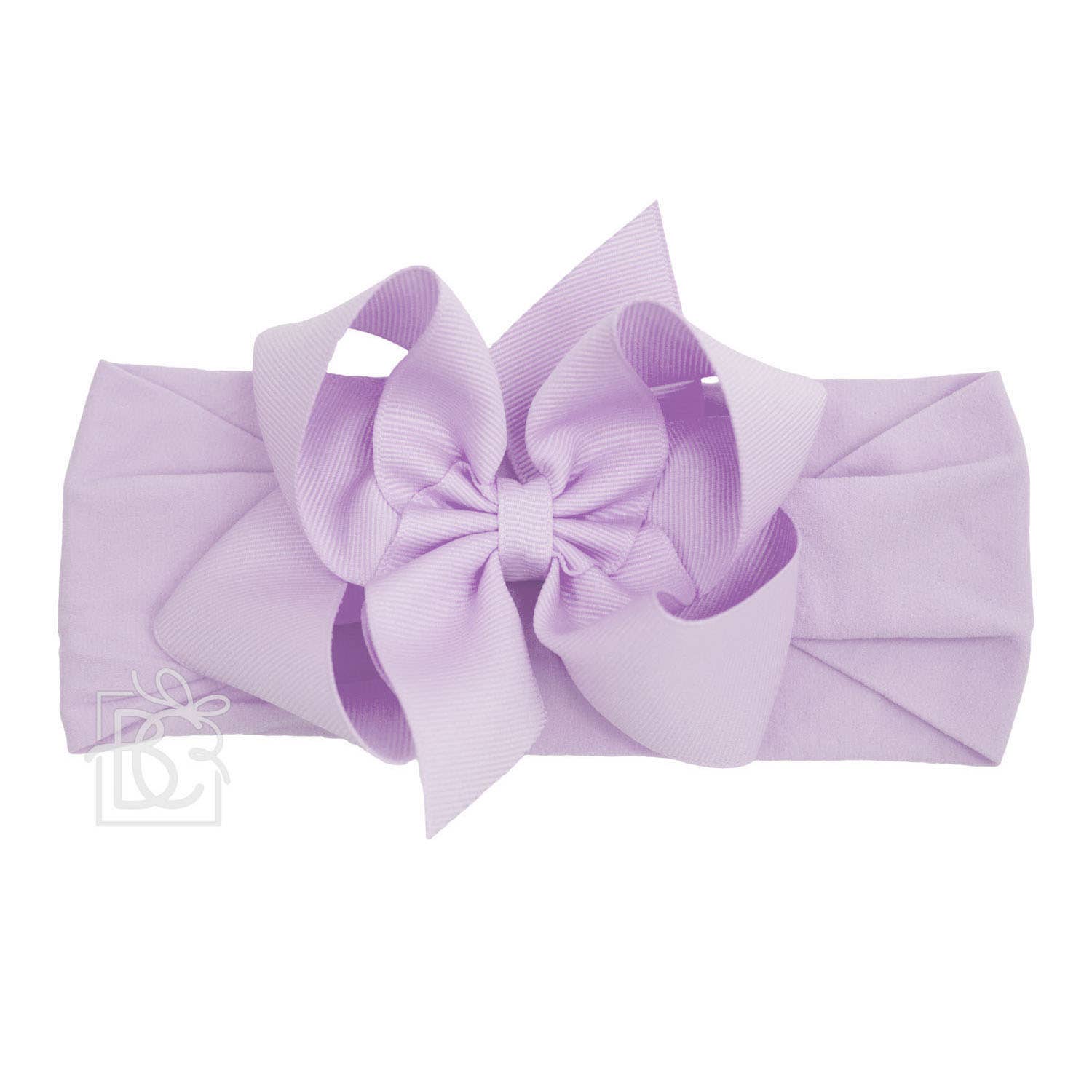 Beyond Creations, LLC - Wholesale Fashion Headband - Kids - WIDE PANTYHOSE HEADBAND W/CLASSIC GROSGRAIN BOW13