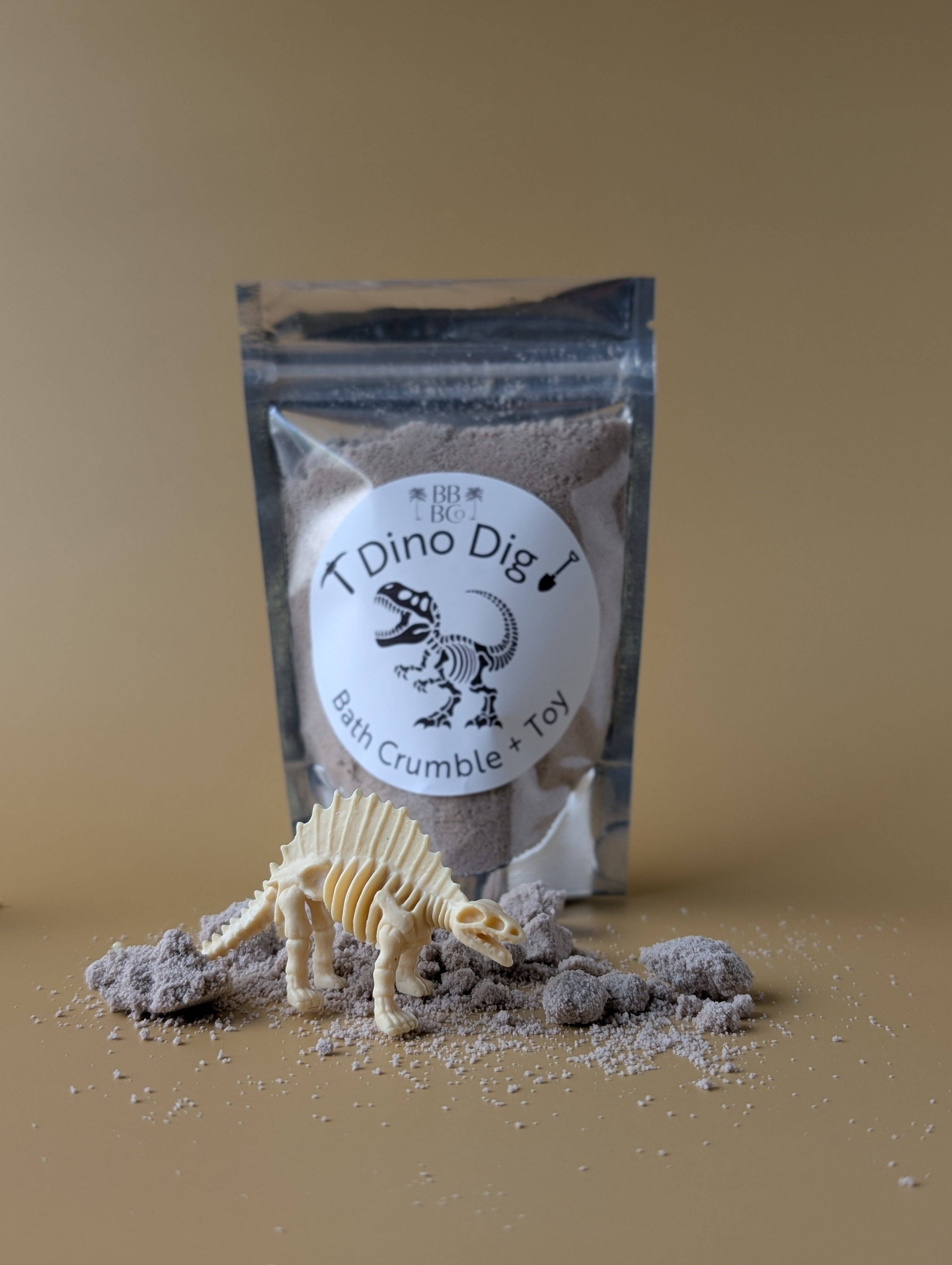 Beachy Bubbles Bath Co - Wholesale Bath Bomb/Fizz - Dino Dig Bath Crumble + Toy4