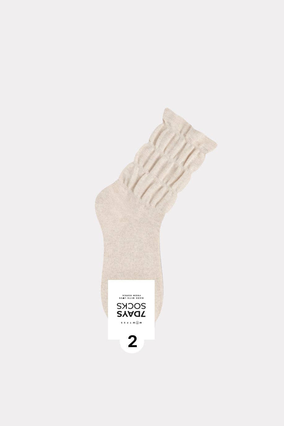 7DAYSSOCKS - Wholesale Socks - Women's - Women's Crew Daily Non Binding Shirring Solid Socks12