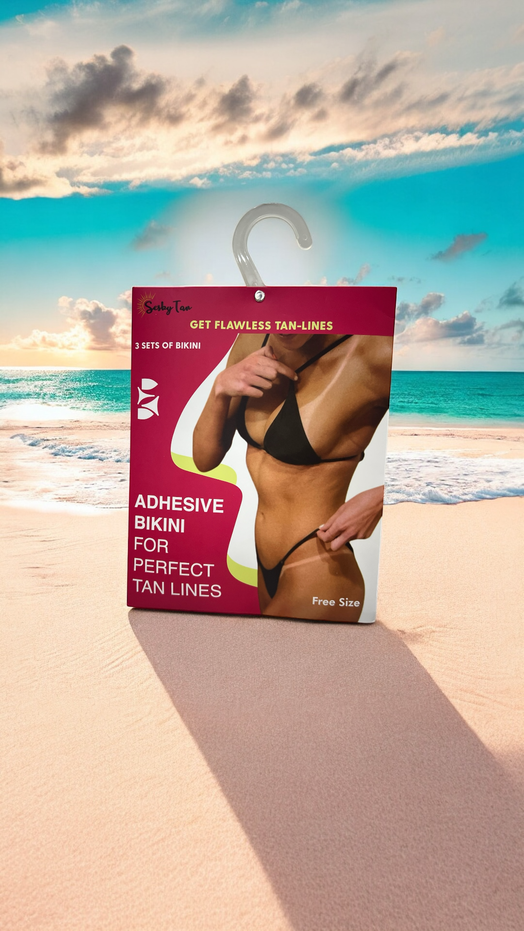 Seskytan - Wholesale Fashion/Breast Tape - Women's - Fabric Adhesive Bikini for Perfect Tan Lines - 3 Bikini Sets0