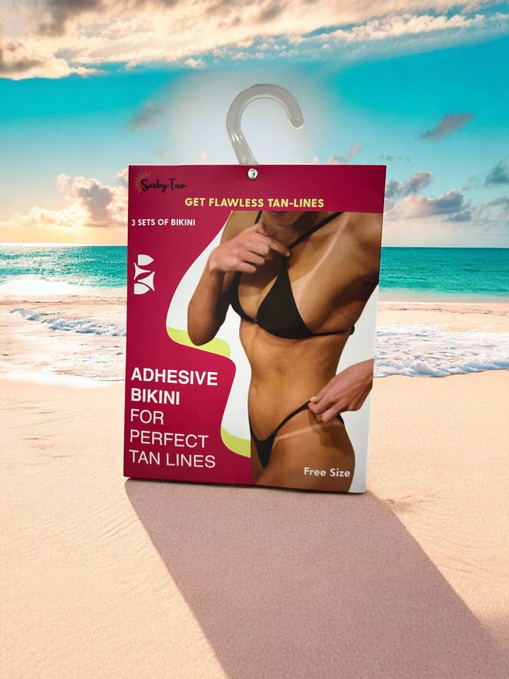 Seskytan – wholesale Fashion/breast tape – Women’s – Fabric Adhesive Bikini for Perfect Tan Lines - 3 Bikini Sets0