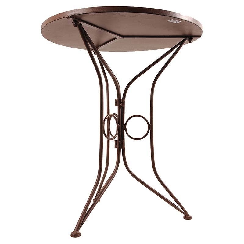 Esschert Design USA - Vente Table de terrasse - Table de bistrot en céramique vieillie2