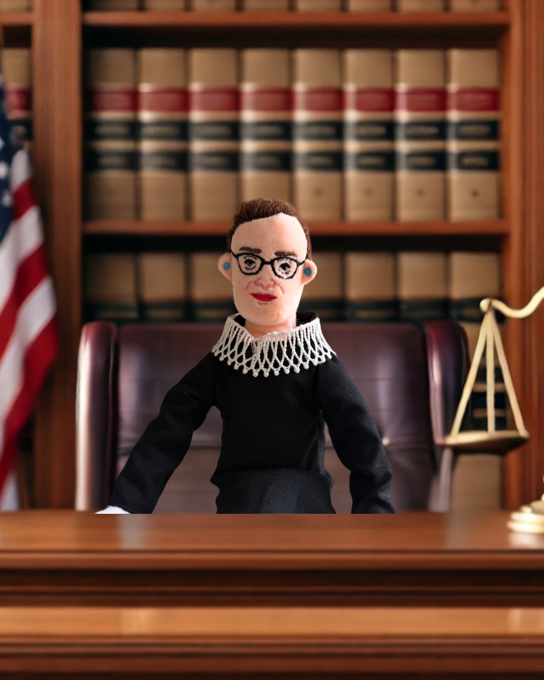 Soft Stuff Creations, Inc. - Venta al por mayor Peluche - Niños y bebés - Muñeca de Peluche de 11" Ruth Bader Ginsburg0