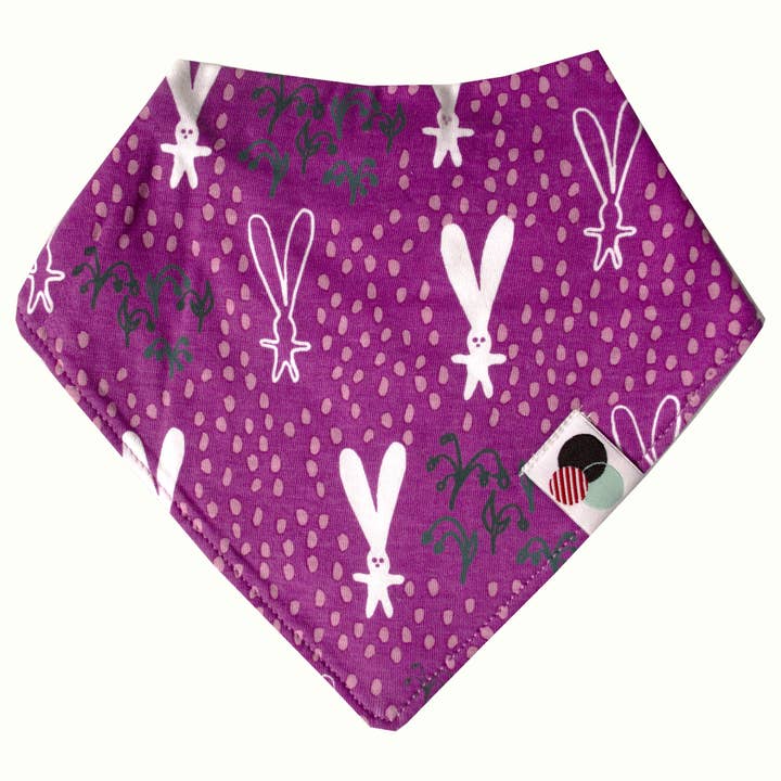 BUNNY HOP Pattern | Premium Baby Bandana Bib for wholesale by Glossydots Baby