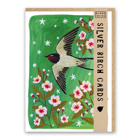 Silver Birch Cards - Wholesale Everyday Greeting Card - Blank Greeting Card ''Swallow"2