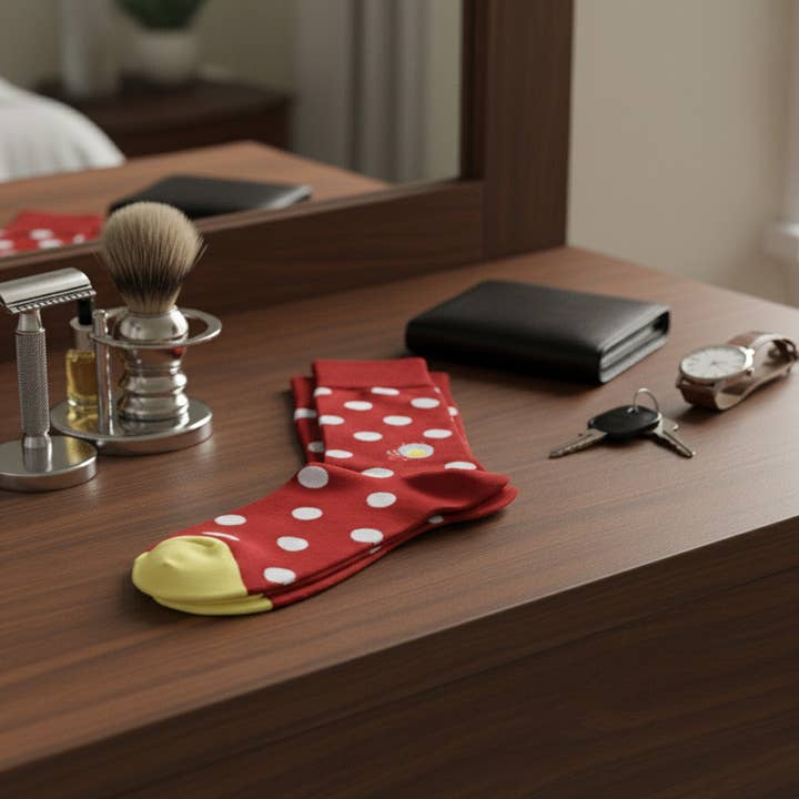 Soxfords – Großhandel Socken – Herren – Feine Herrensocken mit Teufelsei-Motiv „Bad Eggs“3