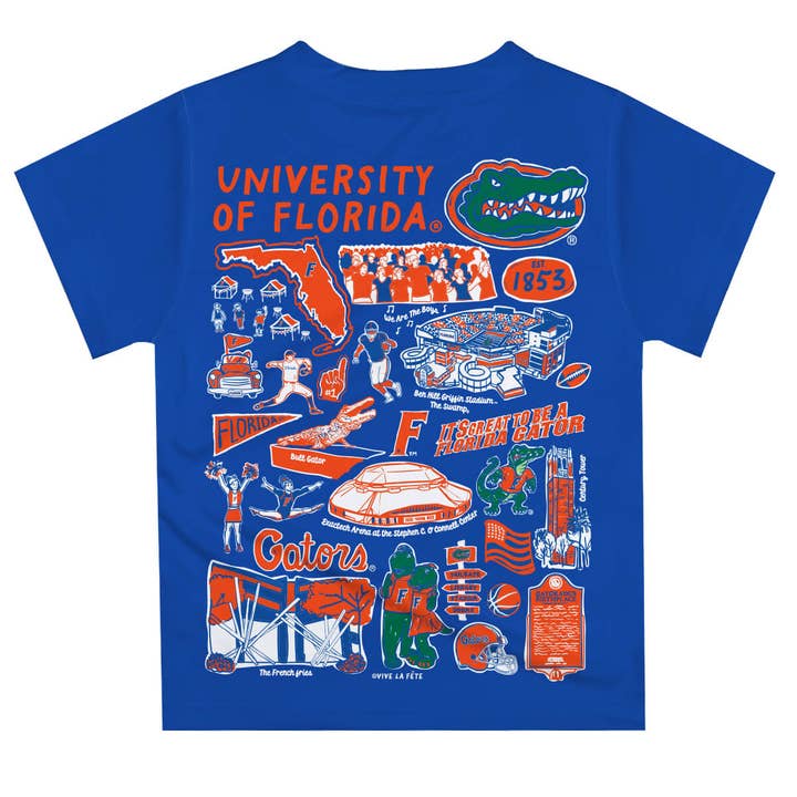 Florida Gators Hand Sketched Impressions Boys T-Shirt for wholesale by Vive La Fete