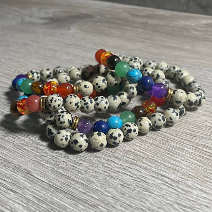 Keystone Crystals - Wholesale Beaded bracelet - Gemstone Chakra Healing Bracelets 8mm - Wholesale6