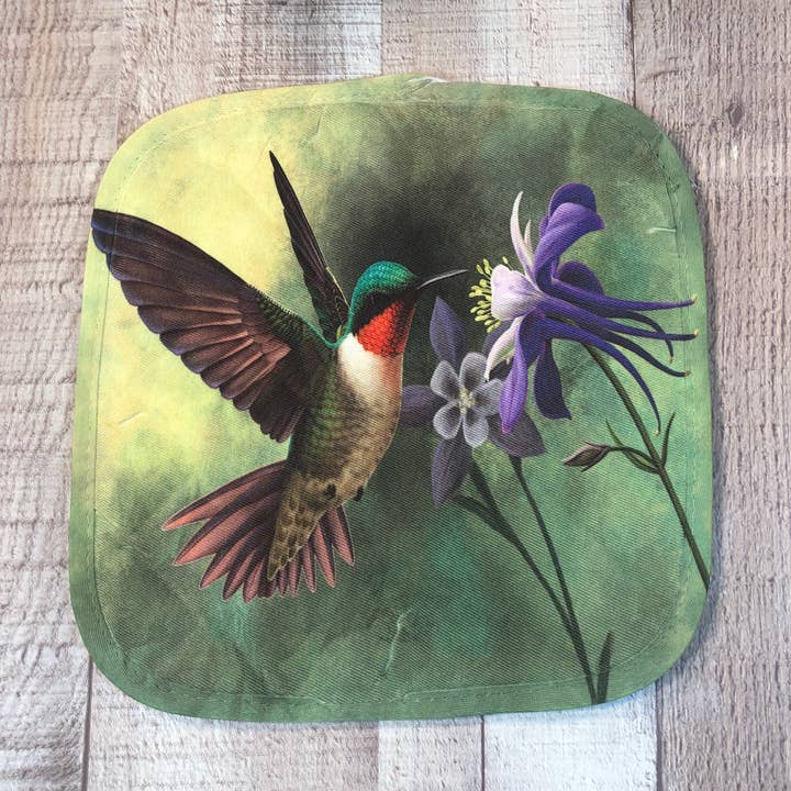 GP Originals - Wholesale Oven Mitt/Pot Holder - Hummingbird Columbine Pot Holder0