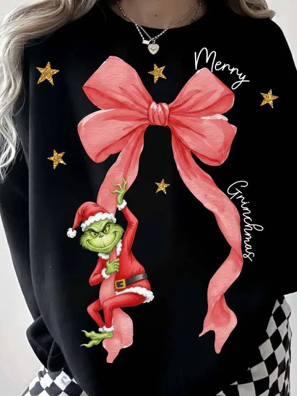 Vrolijke Grinchmas Trui voor wholesale door Front Porch Boutique