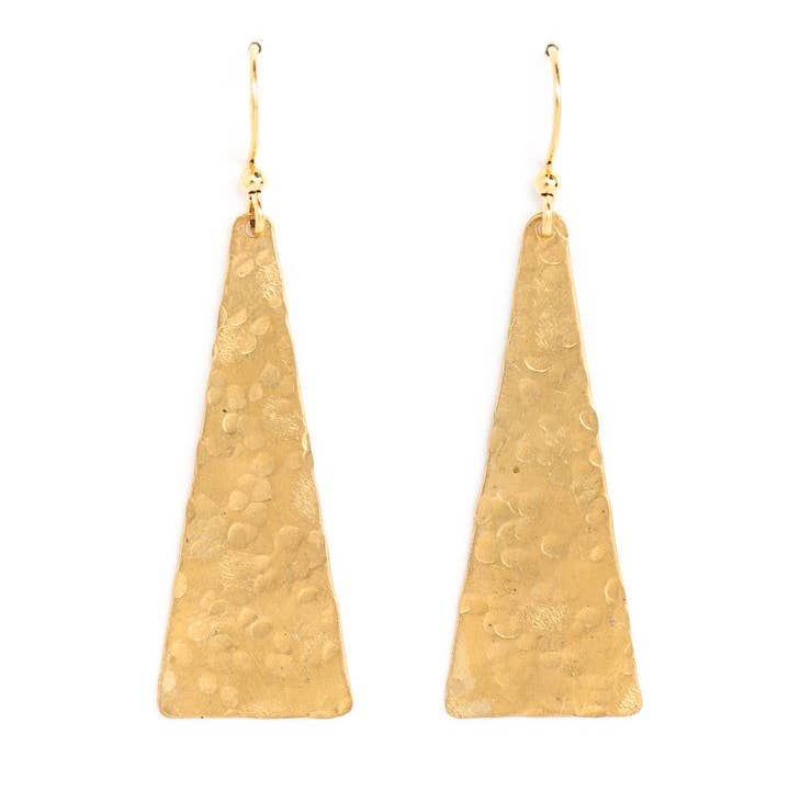 Large Solid Triangle Earrings for wholesale by Collarbone Jewelry