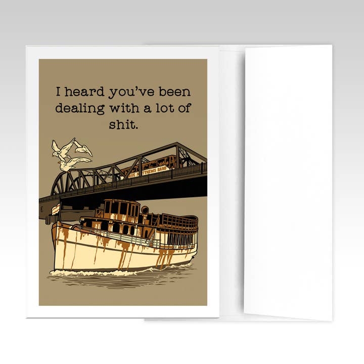 Tarjeta de condolencias: He oído que estás pasando por una mierda de DMB para venta al por mayor de Harebrained!