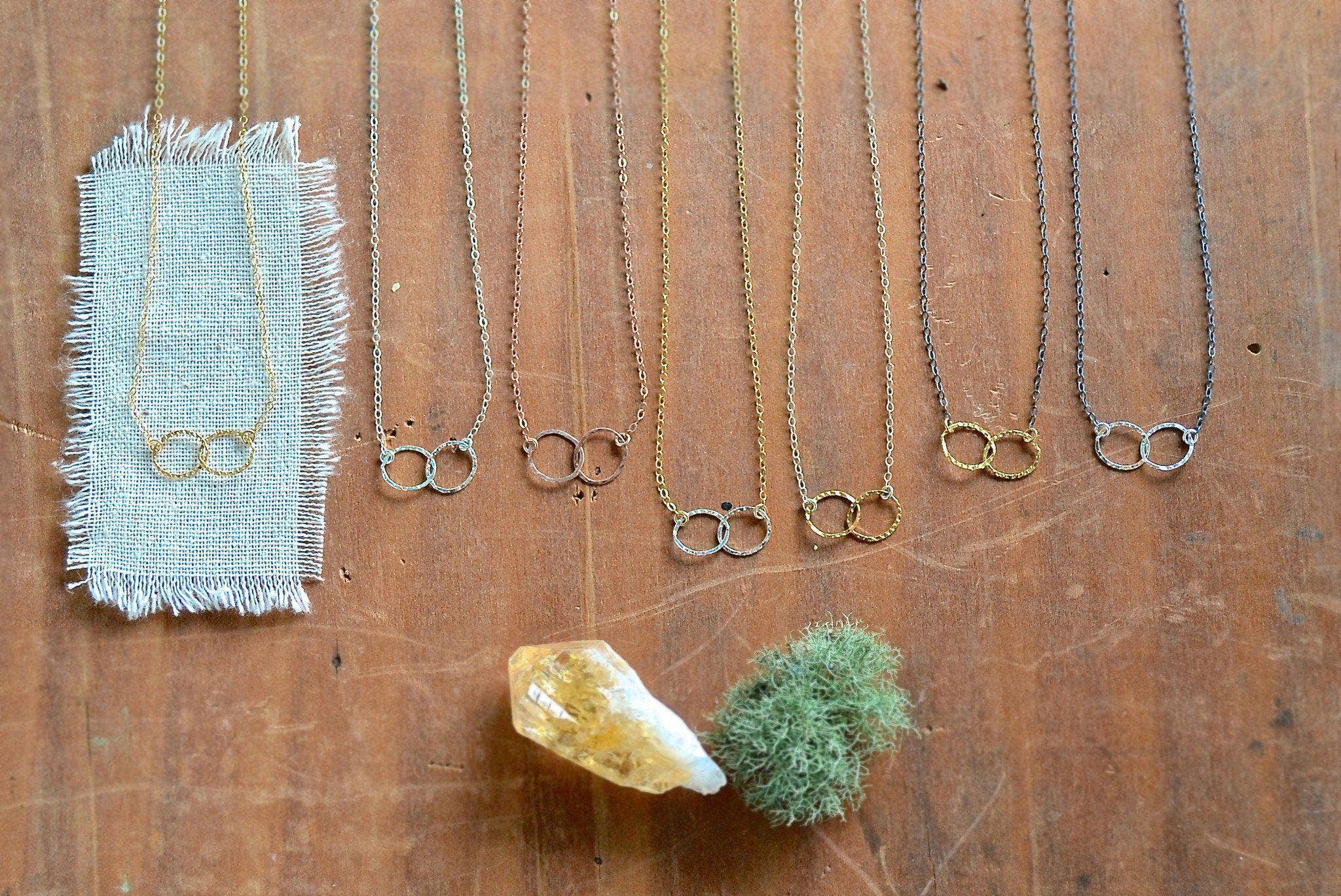 Foamy Wader – Engroshandel Halskæde med vedhæng – Infinity halskæde - forbundet cirkel infinity charme halskæde13