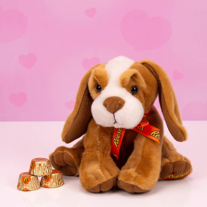 I Got Your Candy - Vendita all'ingrosso Peluche - Bambini e neonati - Peluche a forma di cucciolo di San Valentino di Reese's (confezione da 4)