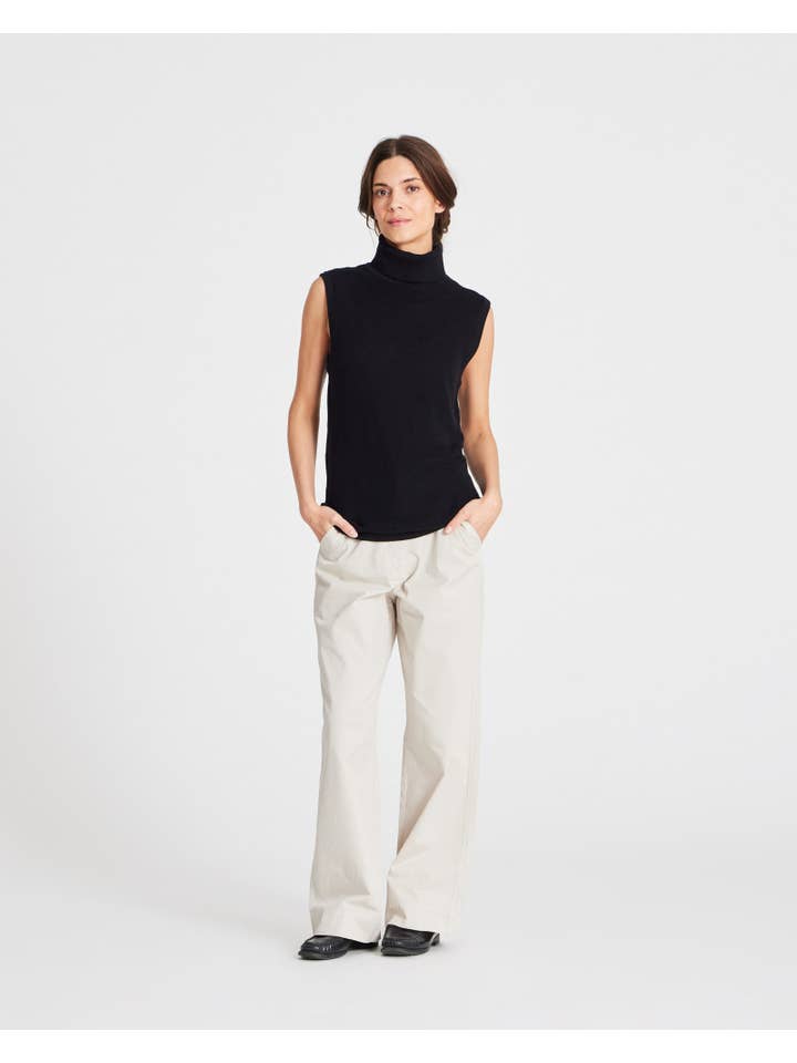 gai-lisva - Wholesale Knit Top - Women's - Tanja Knit Top GOTS 243975 - Black