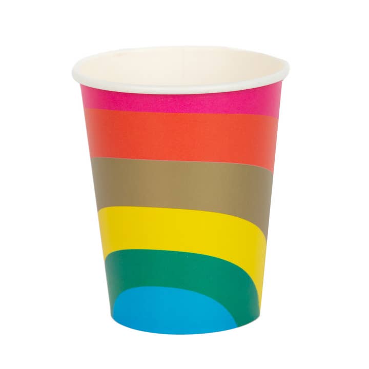 Talking Tables USA - Wholesale Disposable Cup - Rainbow Party Cups | 8 Pack |