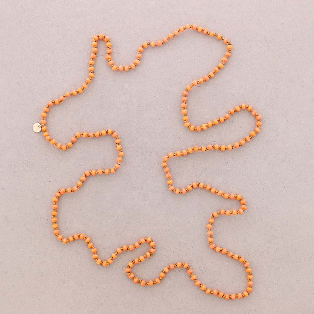 Sonata - Vendita all'ingrosso Collane di perline/perle - Collana lunga Sonata con nodi in cristallo sfaccettato 1,5 m x 6 mm4