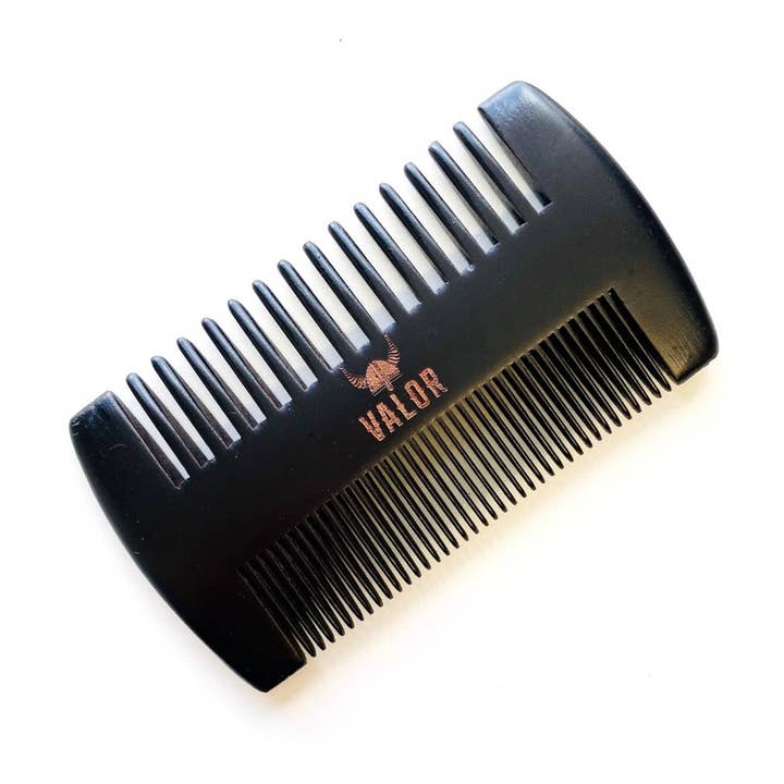 Wooden Beard Comb for wholesale by Valor Organics