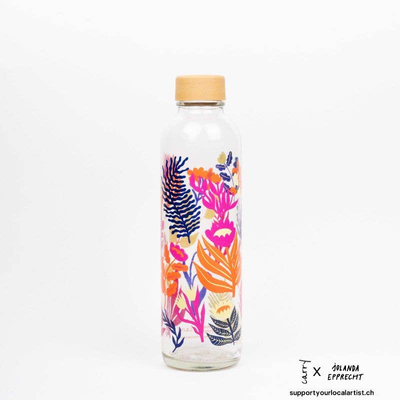 Carry Bottles - Wholesale Water Bottle - Glass water bottle - CARRY Bottle BOTANIC GARDEN 0.7l3