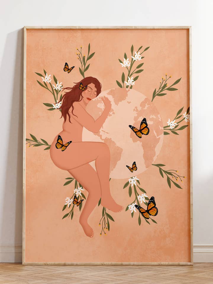 Earth Day Art Print for wholesale by Illustrations Its Funny Howww Inc