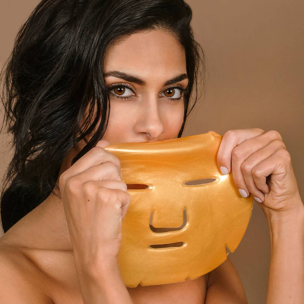 Hadaka Beauty – Engroshandel Ansigtsmaske – Hadaka Beauty 24K guld collagenmaske sæt – til ansigt, øjne og læber5