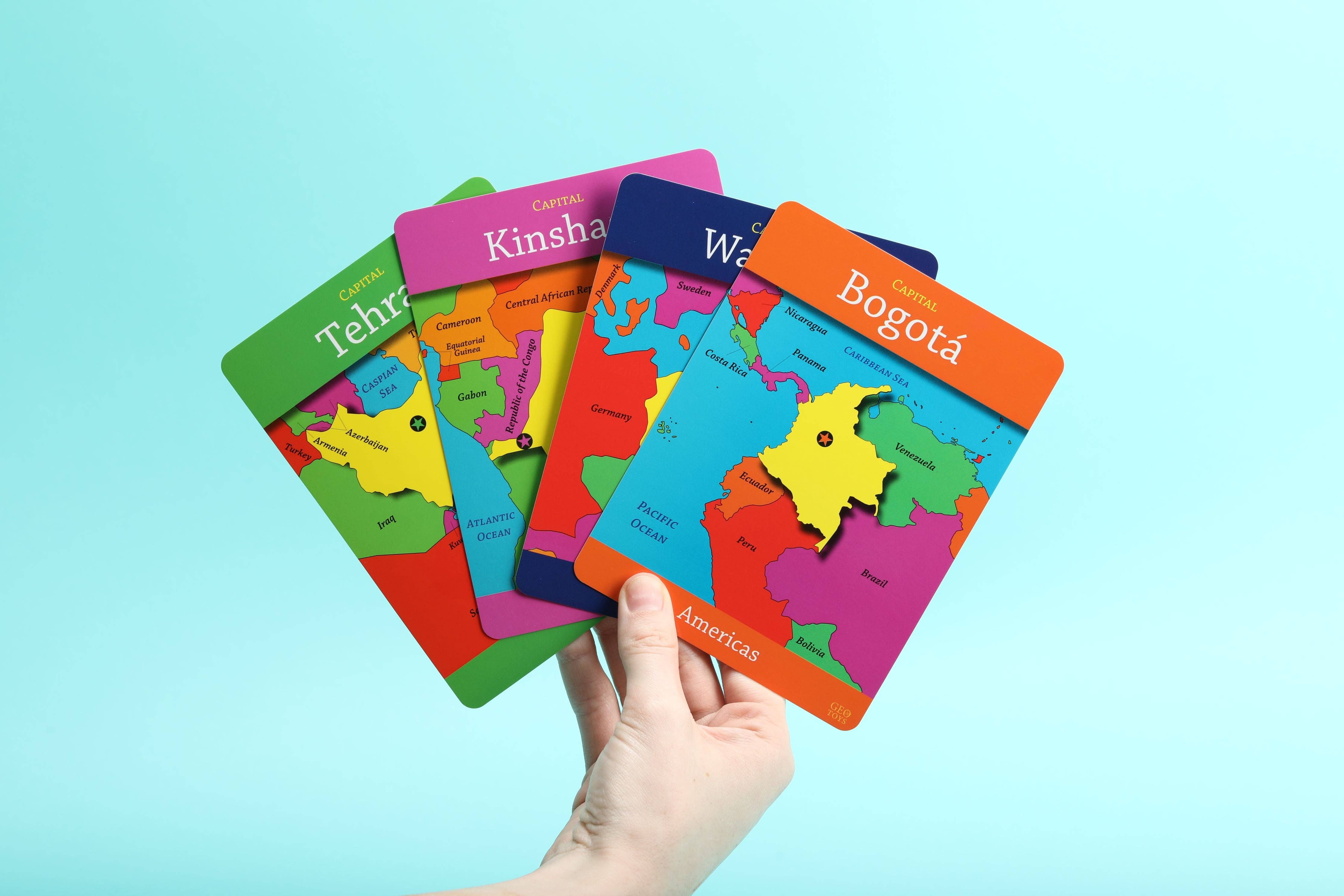 Geotoys - Wholesale Card Game - GeoCards World 5-in-1 Card Games3