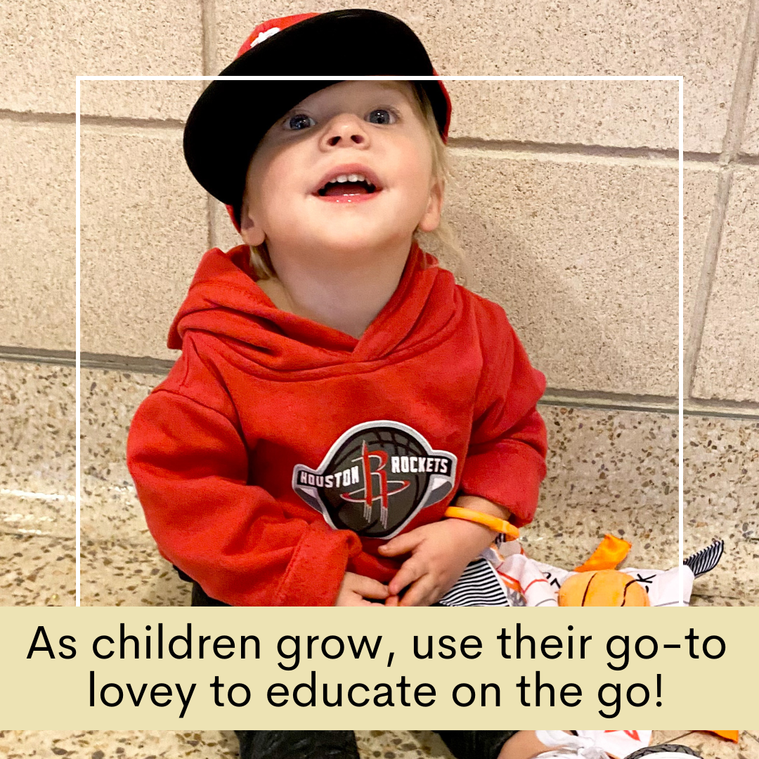 Baby Jack and Company - Wholesale Security/Cuddle Blanket - Baby - Basketball Baby Learning Lovey Tag Stroller Toy 10" x 10"6