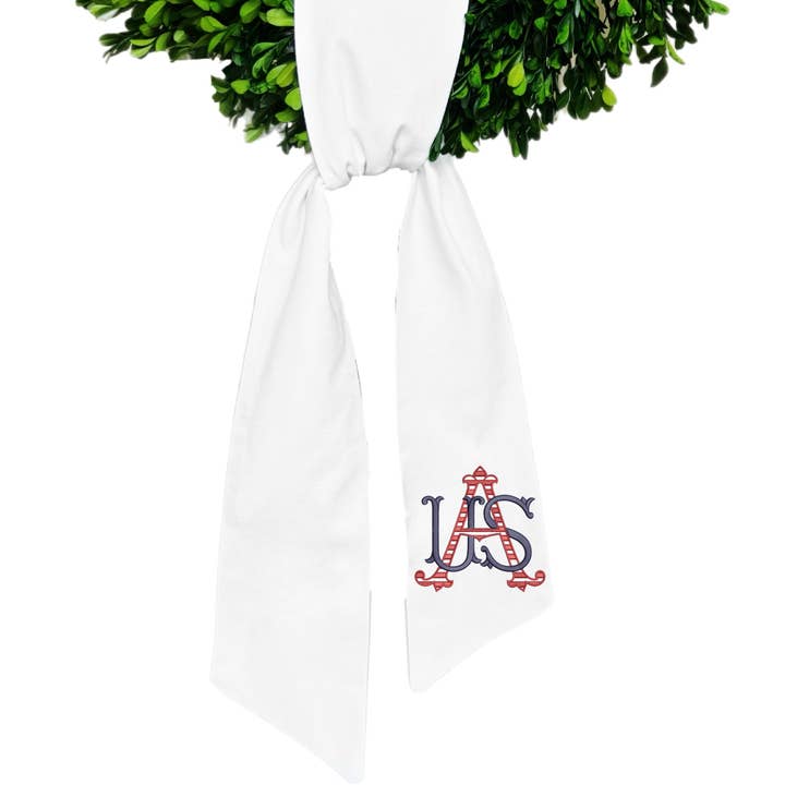 Faixa de Monograma com Grinalda dos EUA por atacado de Blythe Embroidery Co.