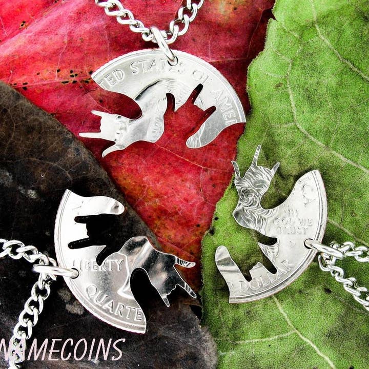 Family Jewelry 3 ASL I Love You Hands Quarter for wholesale by NameCoins